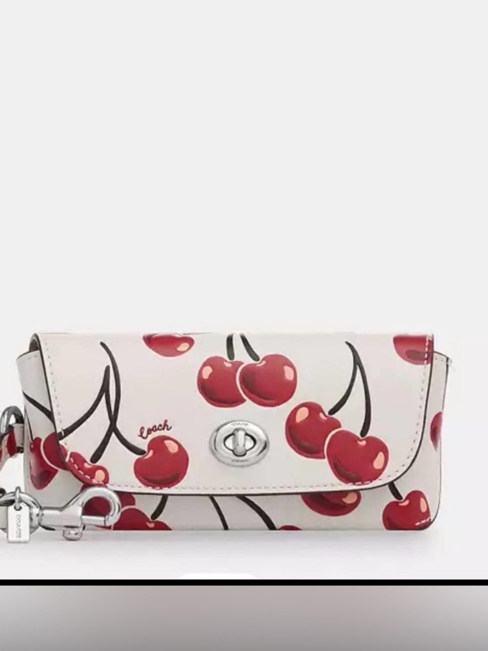 Coach Sunglass Case With Cherry Print